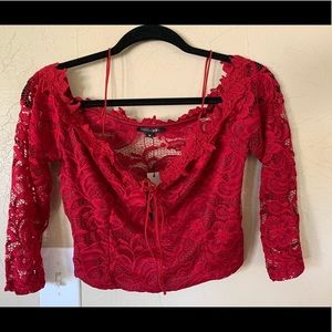 Lace crop top